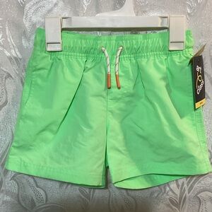 Art Class Neon Green Swim Trunks
